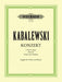 EDITION PETERS KABALEVSKY DMITRY BORISOVICH - CONCERTO IN C OP.48 - VIOLIN AND PIANO Classical sheets Violin
