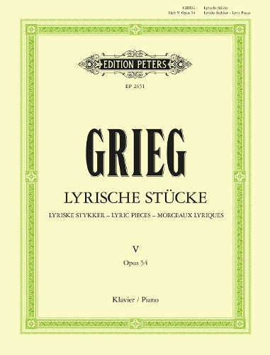 Grieg: Lyric Pieces Book 5 Op.54 (Piano Solo) (EP2651