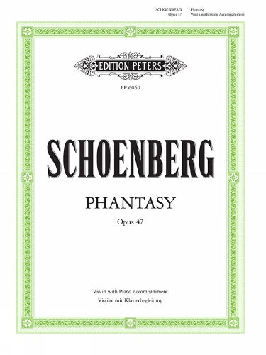 Schoenberg: Phantasy, Op. 47 (1978 Corrected Reprint