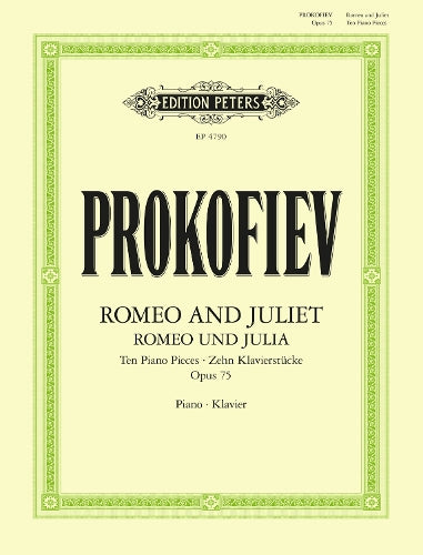 Romeo and Juliet. Ten pieces for Piano (1937) für Klavier solo op. 75 -Romeo und Julia, zehn Klavierstücke-: Klavierauszug