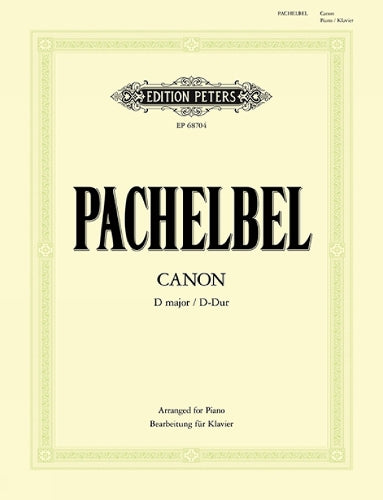 Canon in D major (Easy Piano): Sheet (Edition Peters