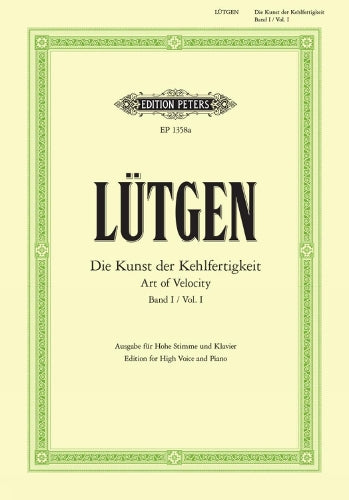 Lutgen: Art of Velocity Vol.1 (High Voice) (EP1358A