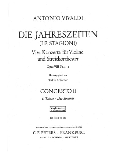 Four Seasons Concerti Op 8 No 2 In G Min