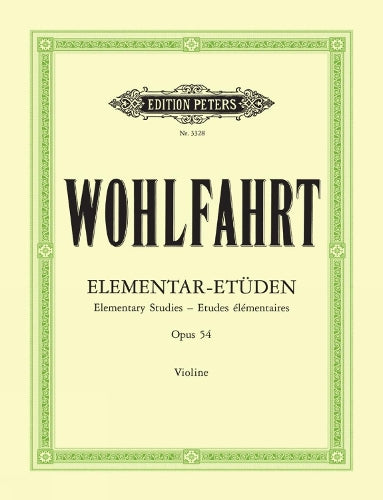 40 Elementary Studies Op. 54 for Violin (Edition Peters