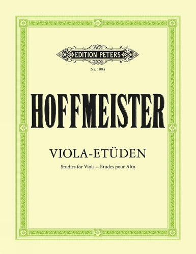 HOFFMEISTER - Estudios (12) para Viola (Herrmann