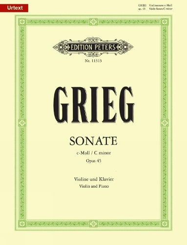 Violin Sonata No 3 In C Minor Op 45