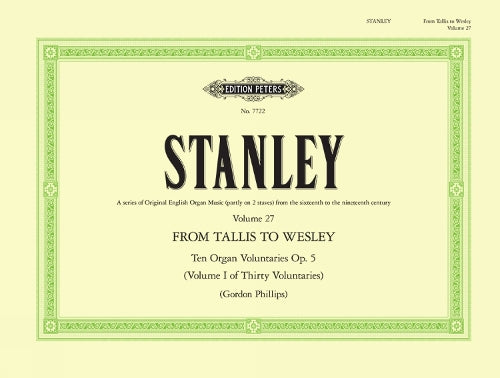 Stanley: 10 Voluntaries Op.5 (Organ) (EP7722