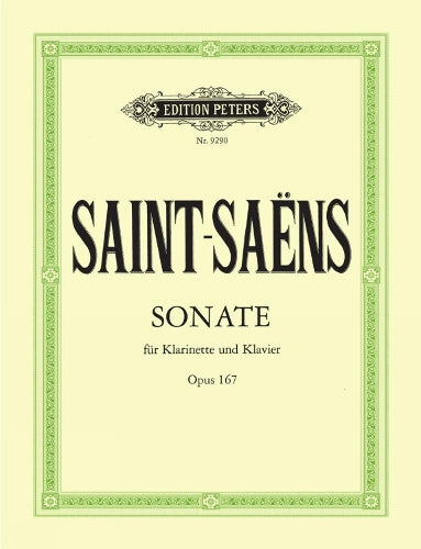 Clarinet Sonata Op. 167 (Clarinet and Piano) (Edition Peters