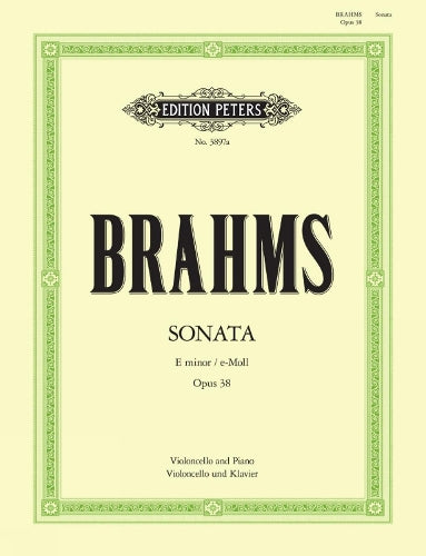 Brahms: Sonata in E Minor, Op.38- Cello & Piano