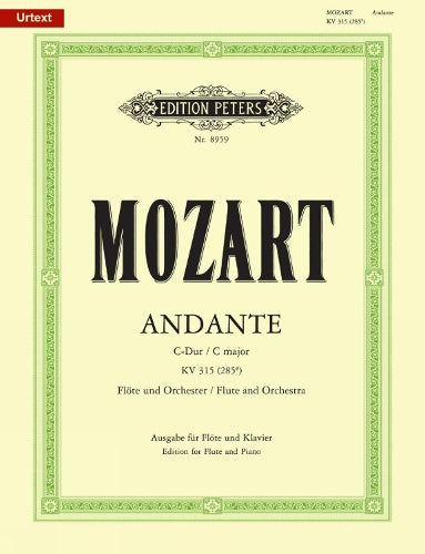 Mozart: Andante in C K315 (Flute and Piano) (EP8959