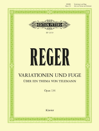 Reger: Variation & Fugue Op.134 (Piano Solo) (EP3979