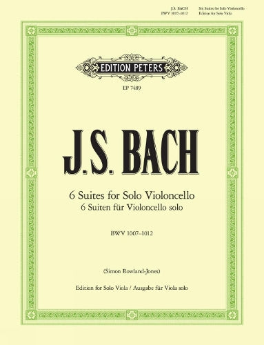 6 CELLO SUITES ARR FOR VIOLA
