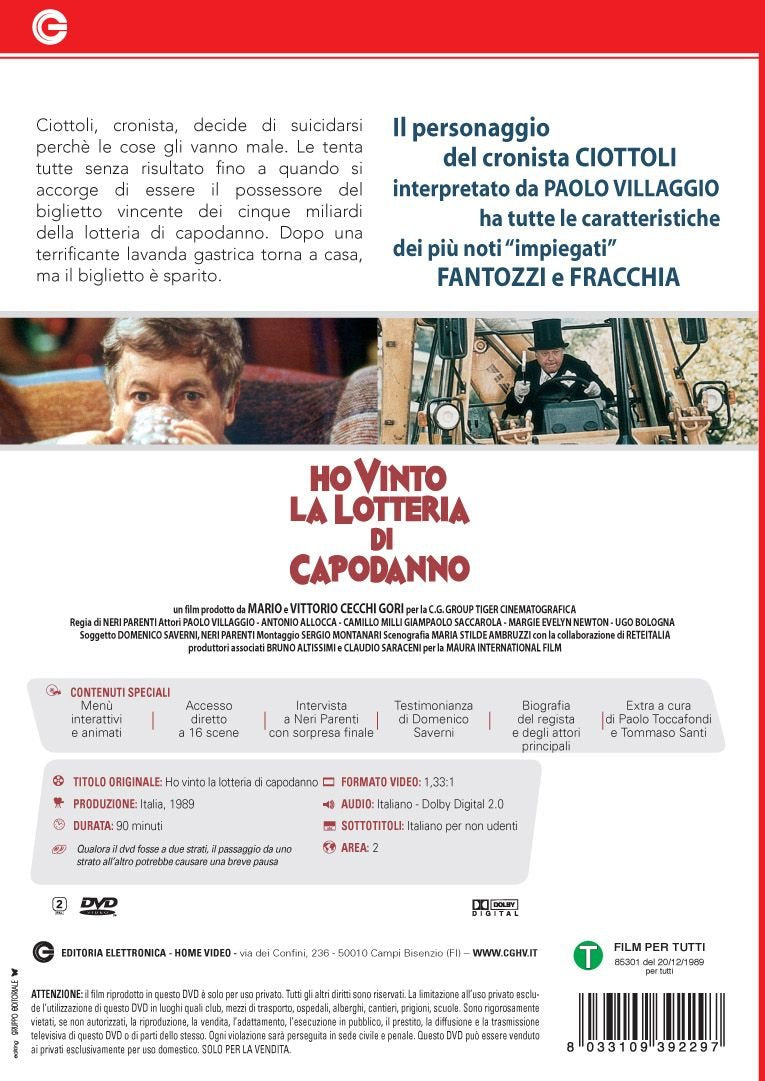 ho vinto la lotteria di capodanno italian import