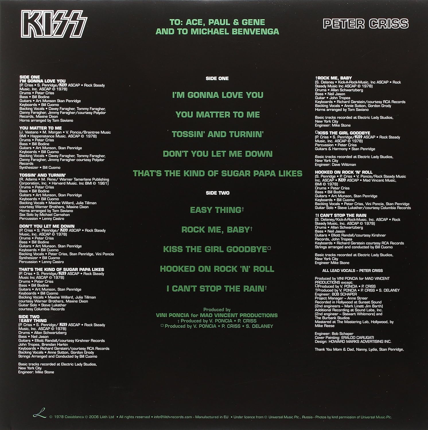 Peter Criss (Pic Disc)