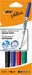 BIC Velleda 1741 - Rotuladores de pizarra blanca, punta media (4.5mm), caja de 4 unidades, colores surtidos