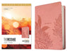 The Message Deluxe Gift Bible, Large Print (Leather-Look, Dusty Pink Floral)