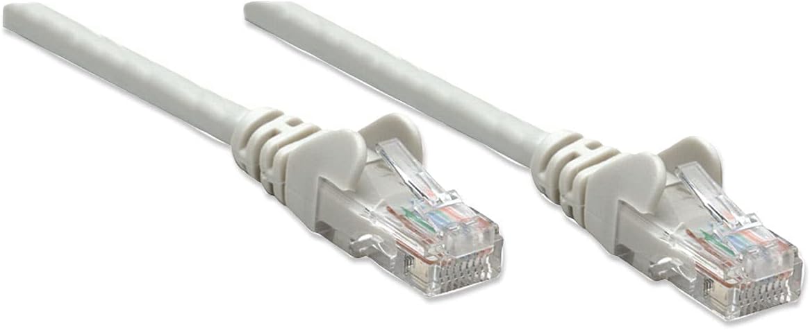 Intellinet Network Patch Cable, Cat6, 1m, Grey, CCA, U/UTP, PVC, RJ45, Gold Plated Contacts, Snagless, Booted, Polybag 1 m Cat6, U/UTP, CCA Grey