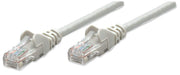 Intellinet Network Patch Cable, Cat6, 1m, Grey, CCA, U/UTP, PVC, RJ45, Gold Plated Contacts, Snagless, Booted, Polybag 1 m Cat6, U/UTP, CCA Grey