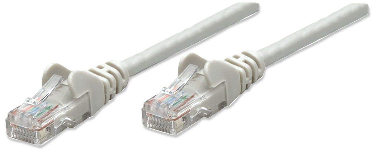 Intellinet Network Patch Cable, Cat6, 1m, Grey, CCA, U/UTP, PVC, RJ45, Gold Plated Contacts, Snagless, Booted, Polybag 1 m Cat6, U/UTP, CCA Grey