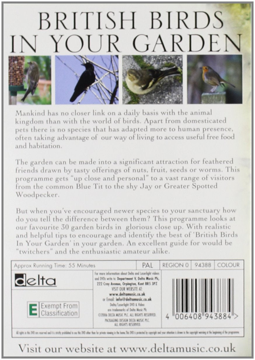 BRITISH BIRDS IN YOUR GARDEN