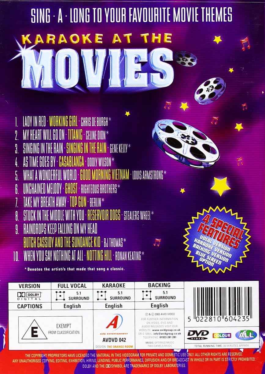 Karaoke At The Movies