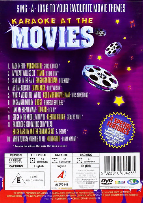 Karaoke At The Movies