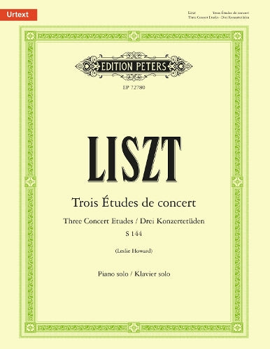 Trois Études de concert (Piano Solo): S144, Urtext (Edition Peters