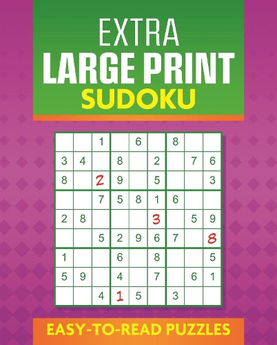 Extra Large Print Sudoku