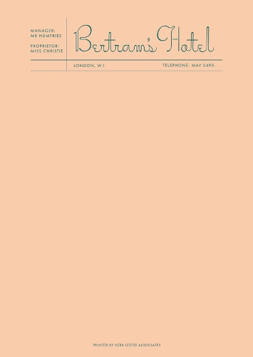Fictional Hotel Notepads: Bertram's Hotel