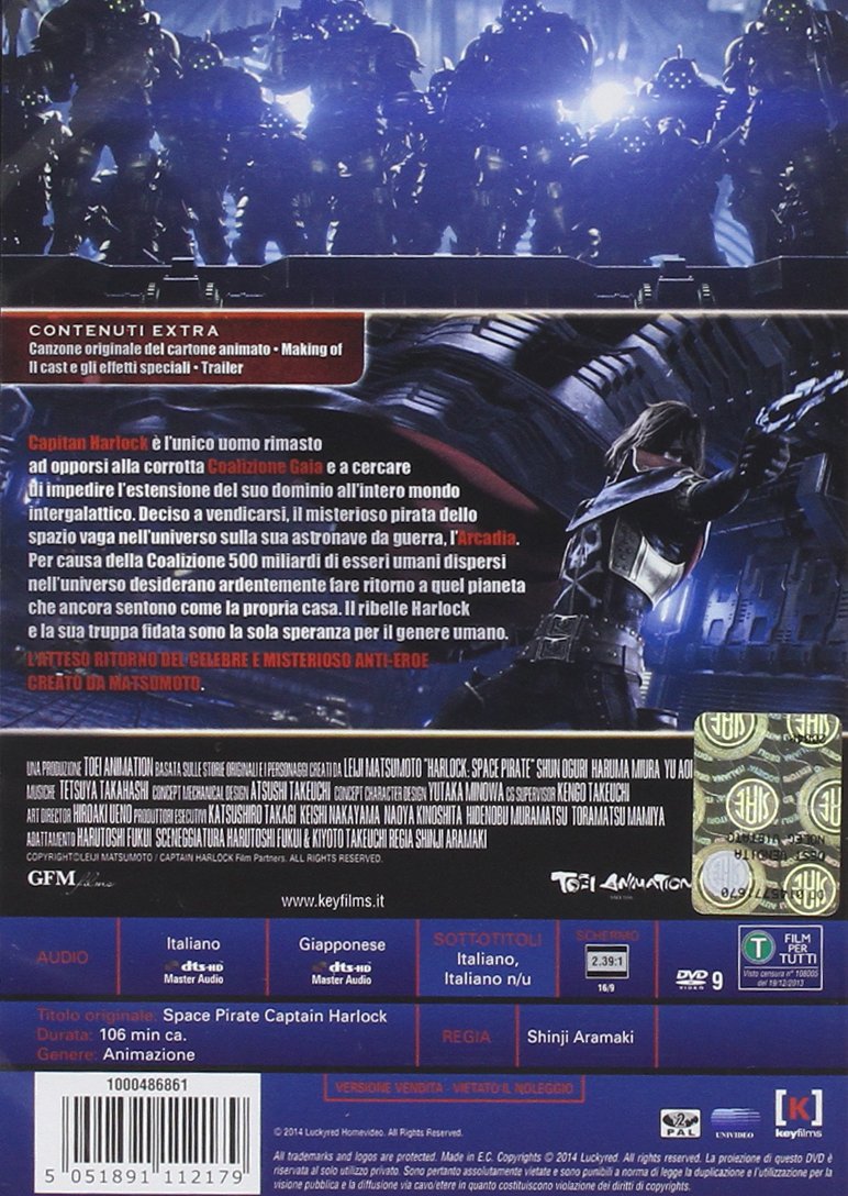 capitan harlock dvd Italian Import