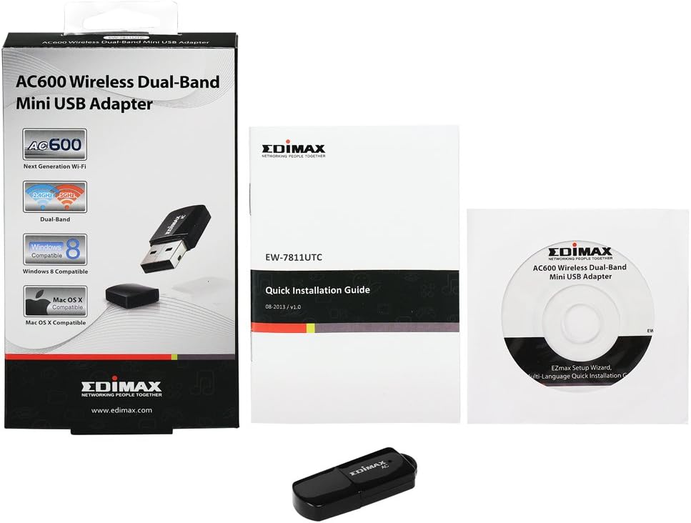 Edimax EW-7811UTC - AC600 Mini Dual Band Wireless USB Adapter