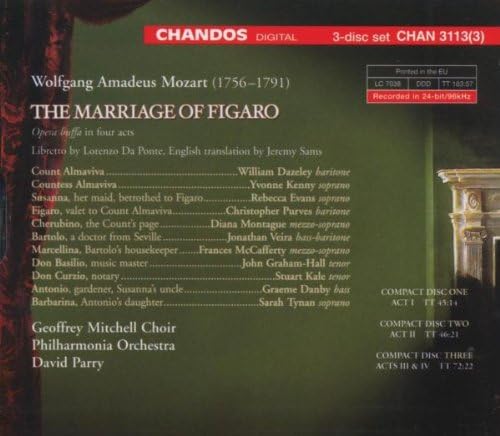 Marriage of Figaro, The (Parry, Philharmonia Orch, Purves)