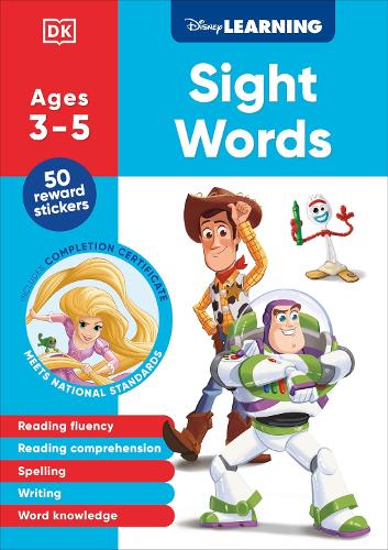 Disney Learning Sight Words (Ages 3-5): Preschool English Reading, Spelling, Writing Workbook for Kids, Curriculum-Based (Disney Learning, Ages 3-5
