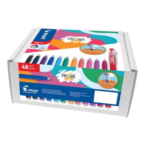 Pilot Frixion Ball Stick Pens Assorted (Pack 48) - 5012052061880