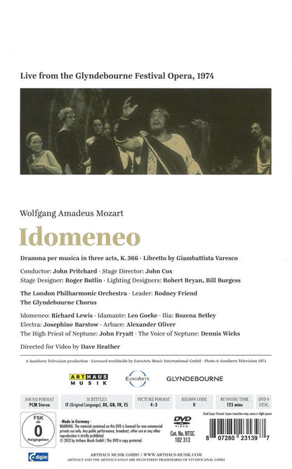 Mozart: Idomeneo (Glyndebourne, 1974