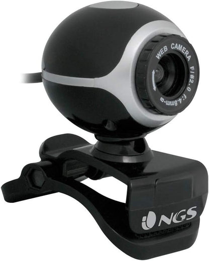 NGS XPRESSCAM300 - Webcam for PC with Built-In Microphone, VGA Resolution, USB 2.0 Connection and Plug&Play