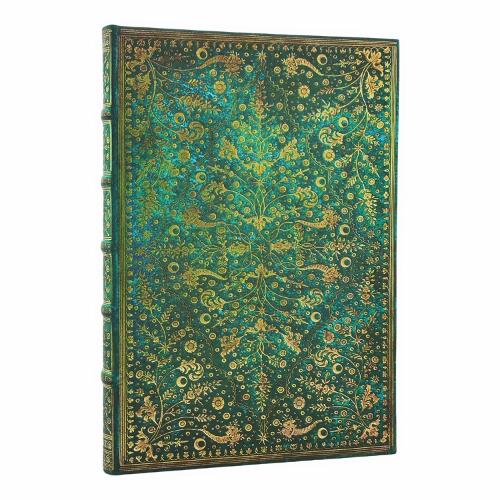 Emerald Flower (Nature’s Grace) Grande Lined Hardcover Journal (Elastic Band Closure