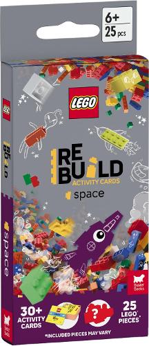 LEGO® Books: ReBuild Activity Cards: Space (with over 30 activity cards and 25 LEGO elements