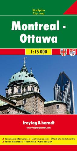 Montreal - Ottawa Map 1:15 000