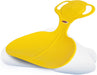 JAMARA 460374 - Snow Play Schneeflitzer Bär - Haltegriffe am Pfannenkopf, langlebiger/ flexibler Kunststoffkörper, Bärform am Griff, Leichtgewicht mit nur 165 g, gelb