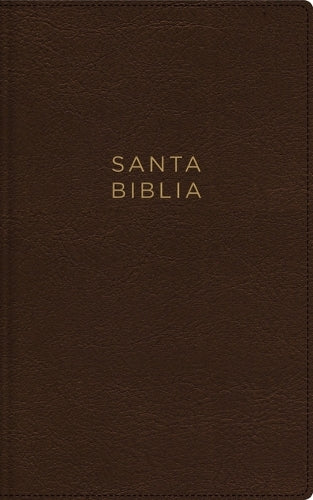 Nbla, Santa Biblia, Ultrafina, Letra Grande, Leathersoft, Café, Palabras de Jesús En Rojo