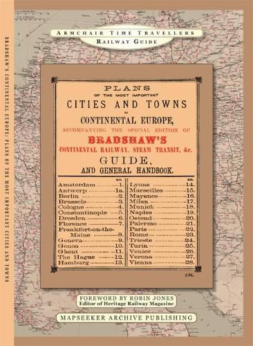 The Plans Of The Most Important Cities and Towns of Continental Europe 1896 by Bradshaw