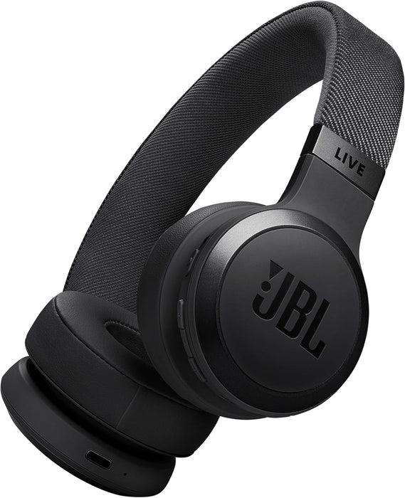JBL Live 670 NC Wireless On-Ear Headphones with Noise-Cancelling Technology and 65-Hour Battery Life, Black