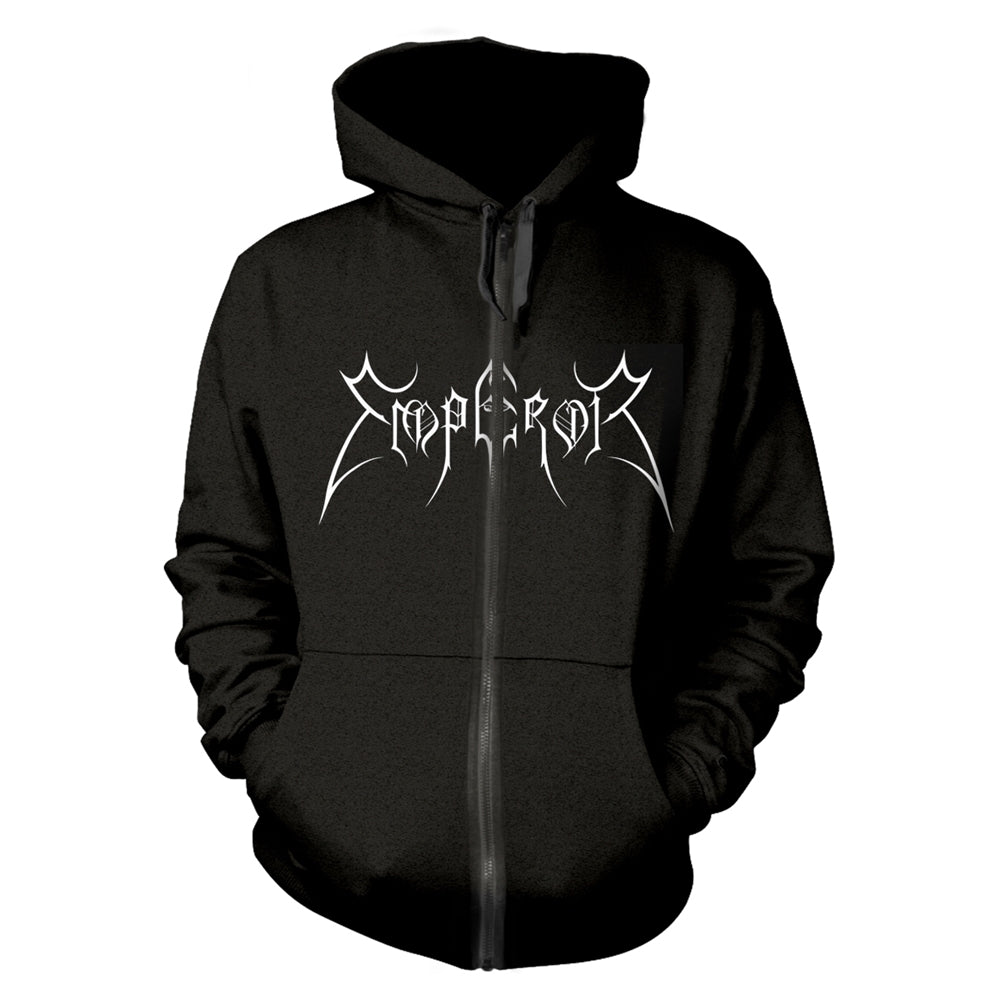 EMPEROR - IN THE NIGHTSIDE ECLIPSE BLACK Hooded Sweatshirt with Zip Medium