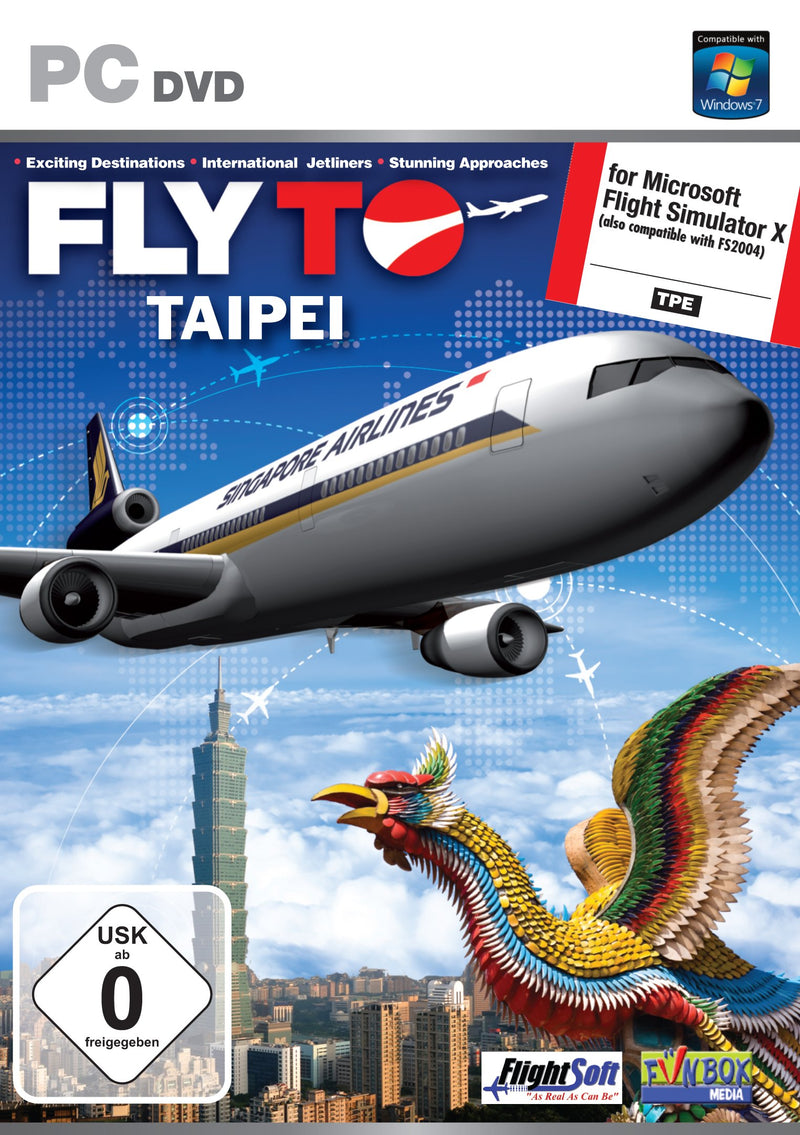 Fly To Taipei Add-On for FS 2004 and FSX (PC DVD)