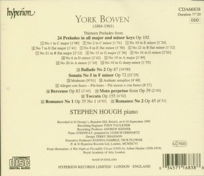 Bowen/piano Music