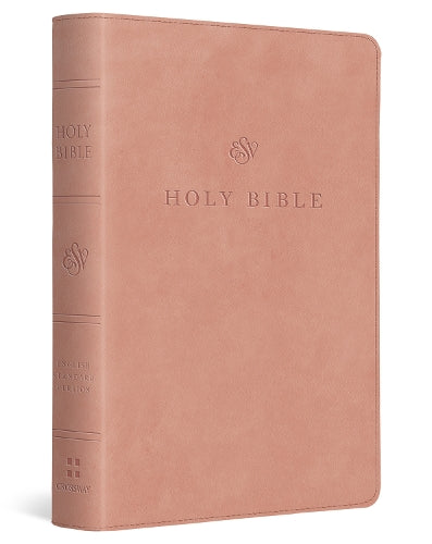 ESV Large Print Compact Bible, Red Letter (TruTone, Blush Rose