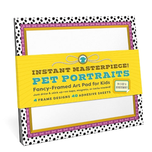 Knock Knock Kids Pet Portraits Sticky Art Frames Pad (Knock Knock Kids Sticky Art Frame Pads
