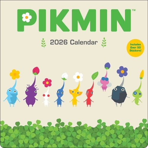 Pikmin 2026 Wall Calendar with Over 50 Bonus Stickers