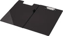 Q-Connect Foolscap/A4 PVC Fold Over Clipboard - Black